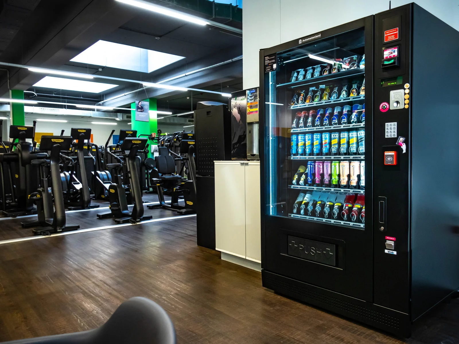 Mietautomat von PANTAS im Fitnessstudio