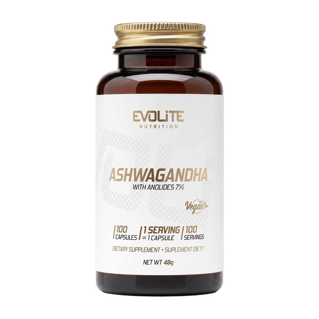 Evolite Nutrition Ashwagandha 100 Vege Caps
