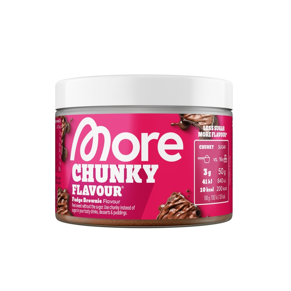 [MORE-XMO12034] MoreNutrition Chunky Flavour 150g (Fudge Brownie)