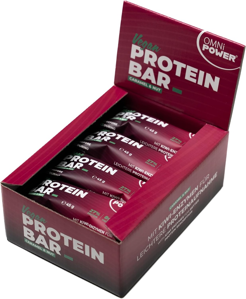 [OP-41311] OMNi-POWER Protein Bar 45g Caramel & Nut